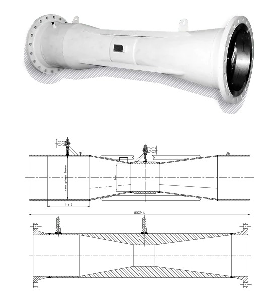 Classical Venturi Tube for Industrial Differential Flow Metering